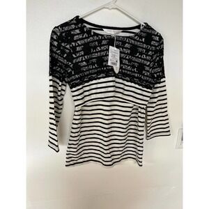 Sweet Mommy Black and White Blouse